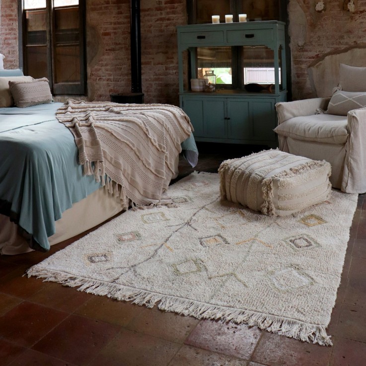 Tapis Rectangulaire En Coton Terre Kaarol