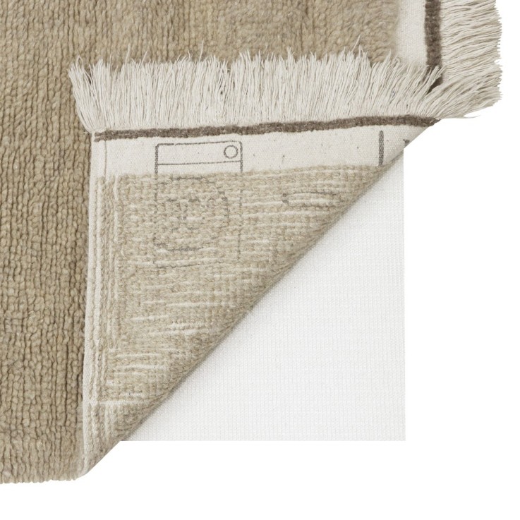 Tapis À Laine Rectangulaire Steppe Sheep Of The World