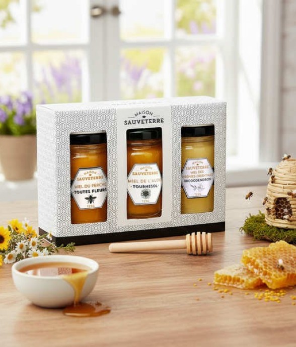 Coffret cadeau 3 miels de...
