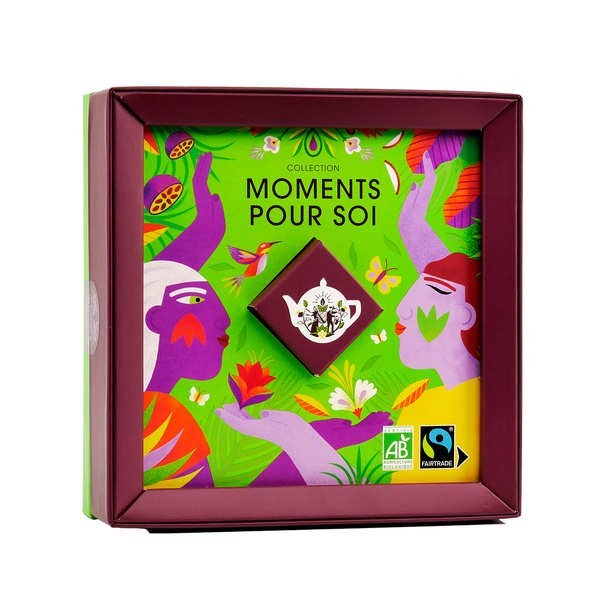 Coffret Moments pour Soi 32 sachets de thés & infusions bio - 4 mélanges - Coffret 32 sachets (58g)