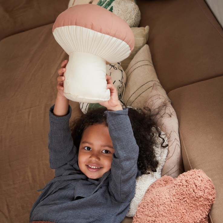 Coussin En Coton Champignon Chasse Aux Champignons
