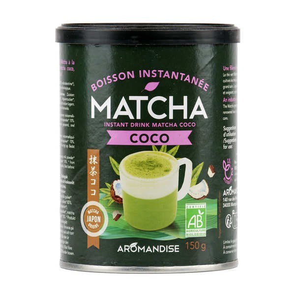 Boisson instantanée bio - Matcha Coco - Boîte de 150g