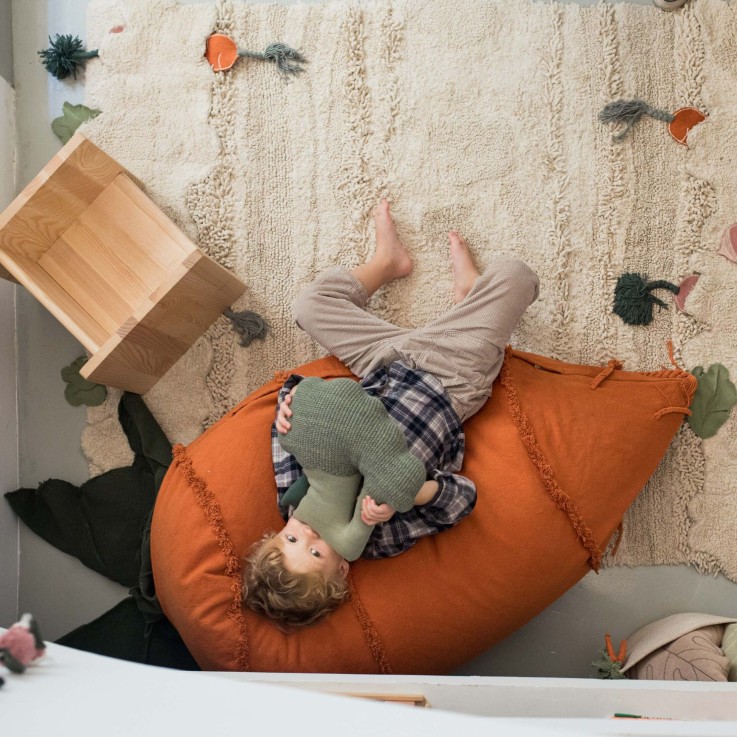 Bean Bag En Coton Cathy La Carotte Oli&Carol