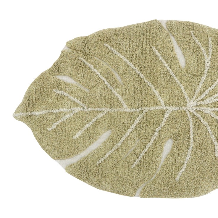Tapis Rectangulaire En Coton Mini Monstera Mini Ones