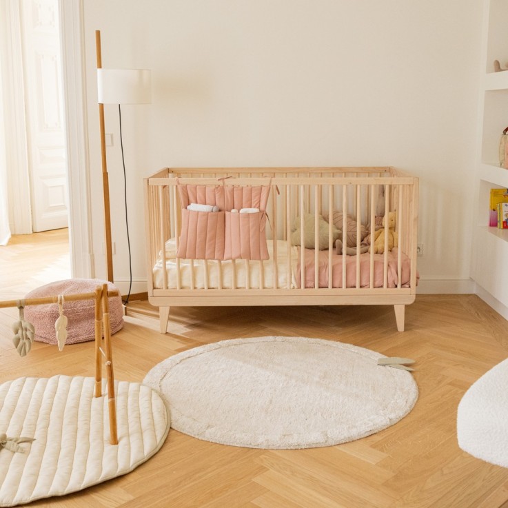 Tapis Rond En Coton Feuille De Bambou Bamboo