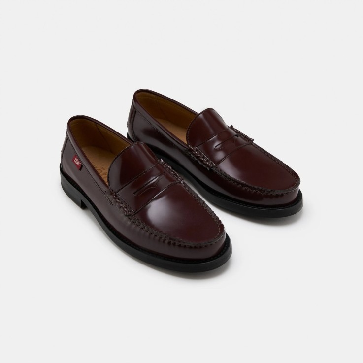 Mocassins mixtes Braga en cuir d'olive