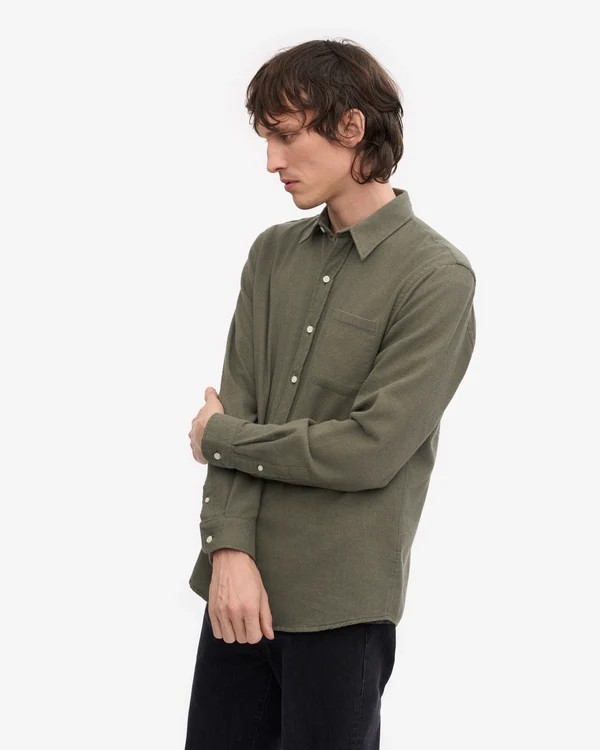 Chemise Flanelle Dusty Olive