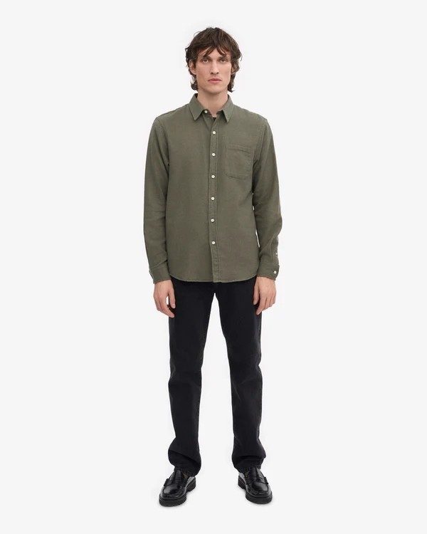 Chemise Flanelle Dusty Olive