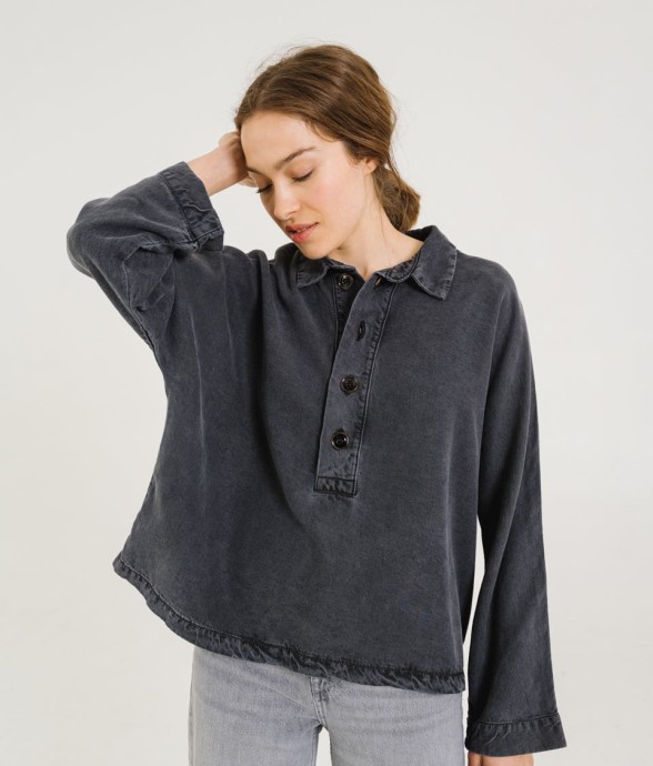 Surchemise Joanie Grey Noir...