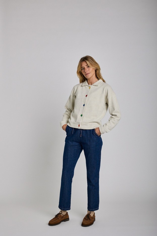 Cardigan Cycle Blanc