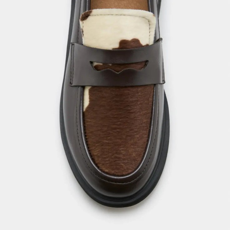 Mocassins mixtes Douro en cuir d'olive