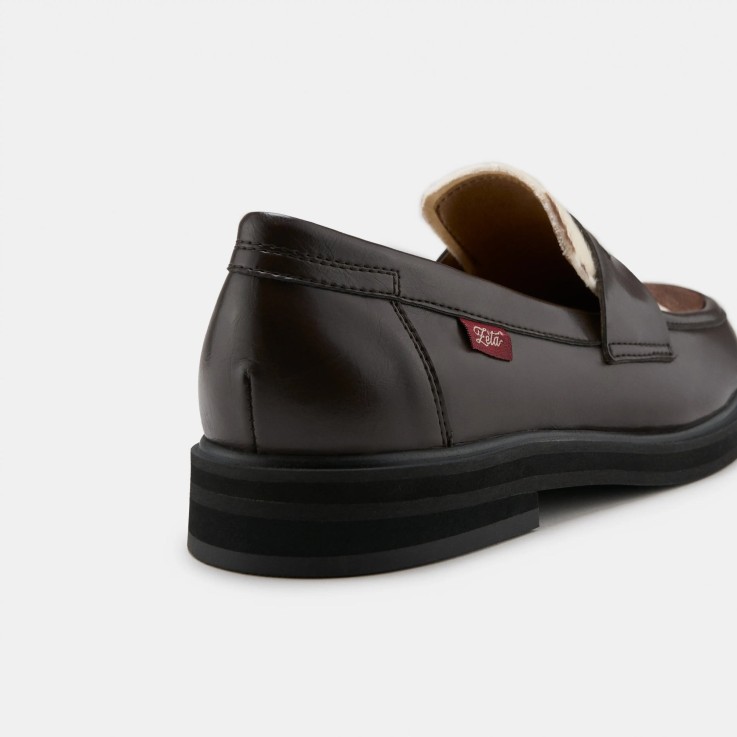 Mocassins mixtes Douro en cuir d'olive