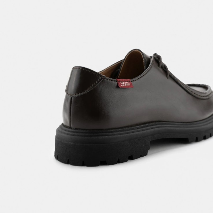 Derbies mixtes Soajo en cuir d'olive