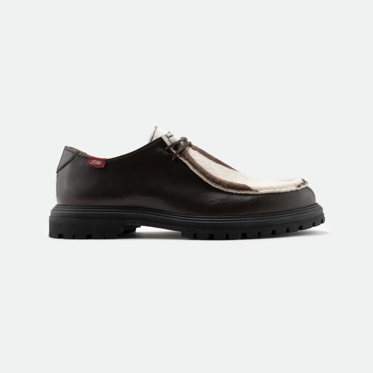 Derbies mixtes Soajo en cuir d'olive