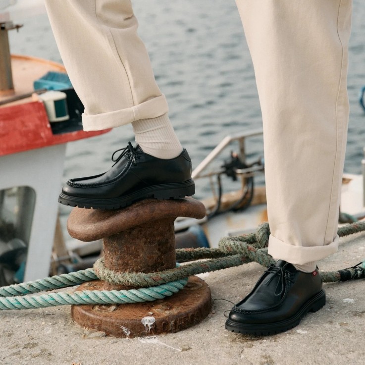 Derbies mixtes Soajo en cuir d'olive