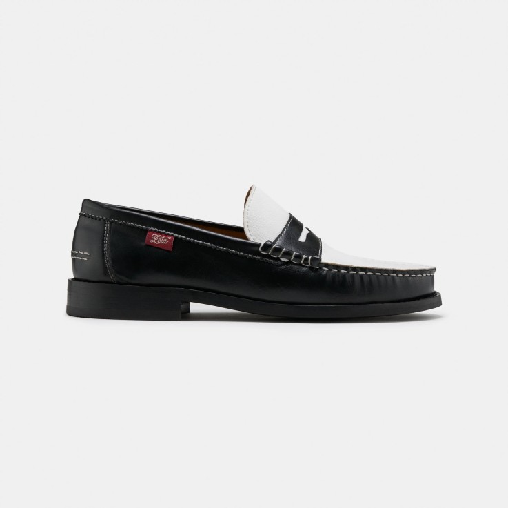Mocassins mixtes Braga en cuir d'olive