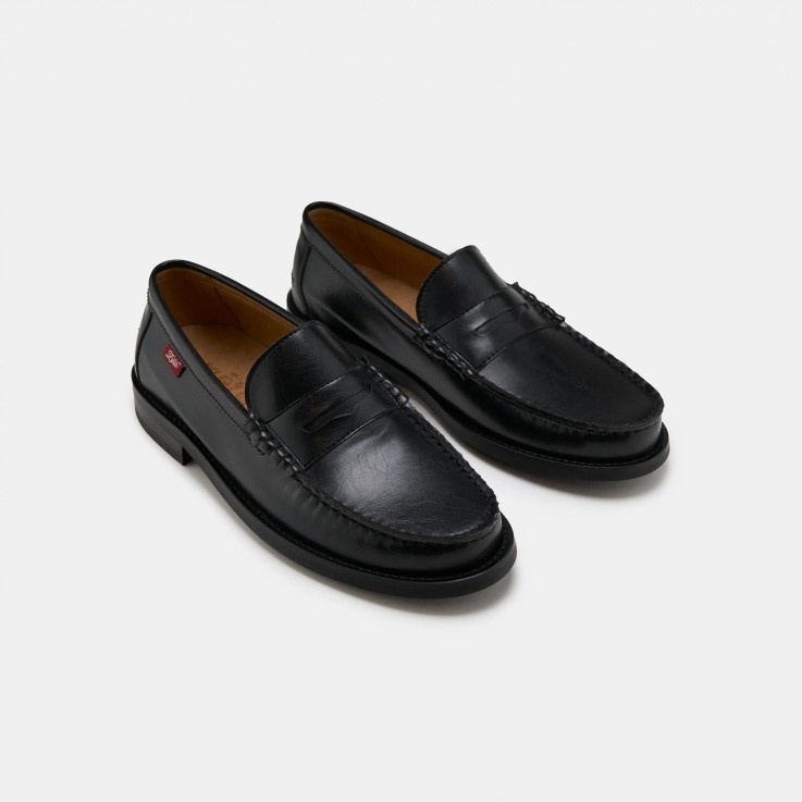 Mocassins mixtes Braga en cuir d'olive