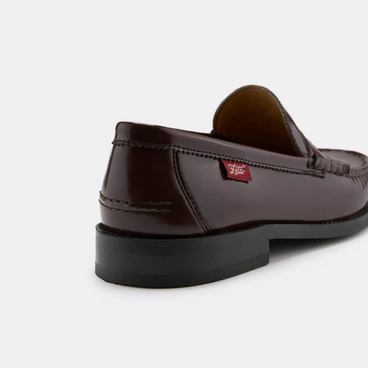 Mocassins mixtes Braga en cuir d'olive