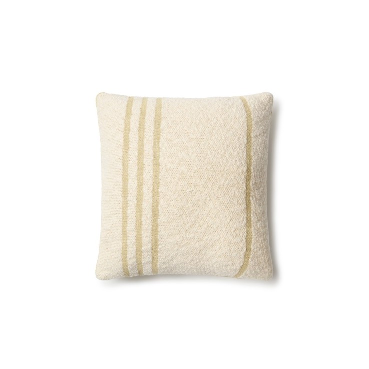 Coussin Tricoté En Coton Duetto Reversible