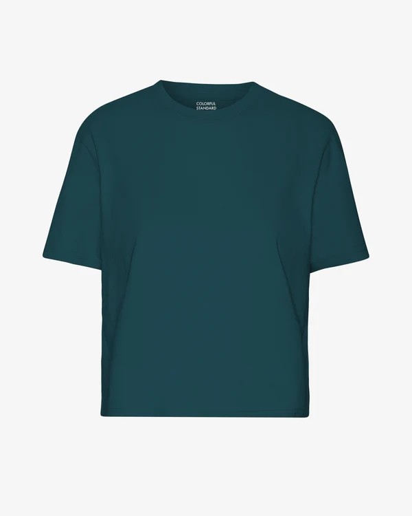 Crop Shirt Boxy Ocean Green