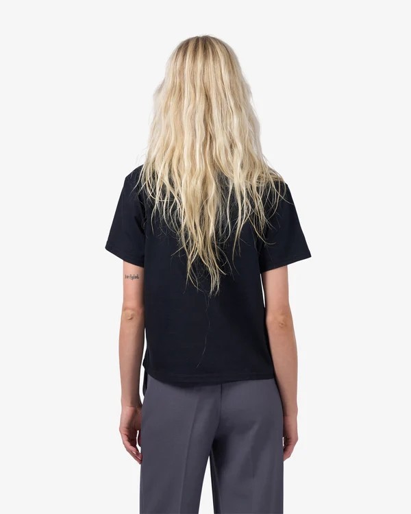 Crop Shirt Boxy Oxblood Red