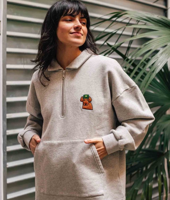 Sweat Manso Alfred Gris Chiné