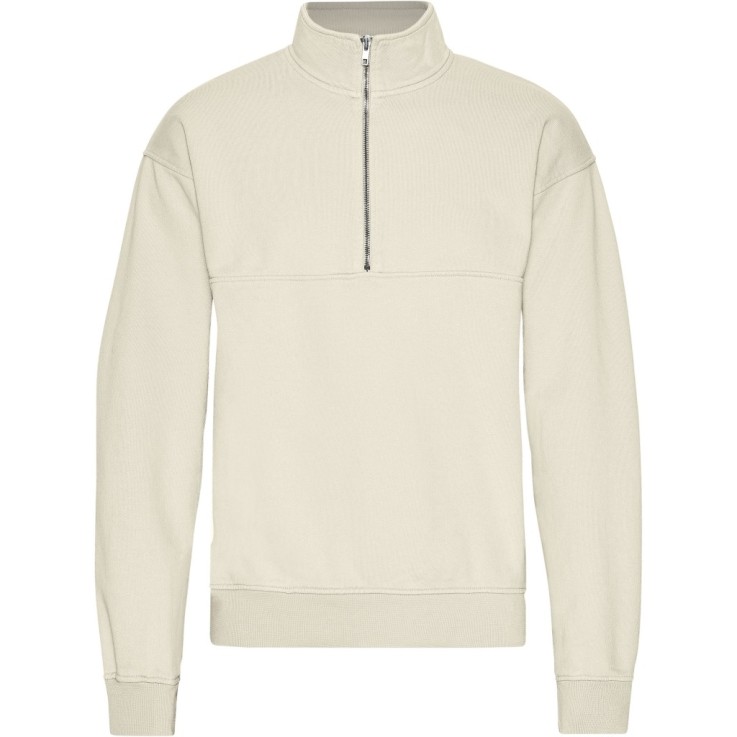 Quarter Zip Ivory White
