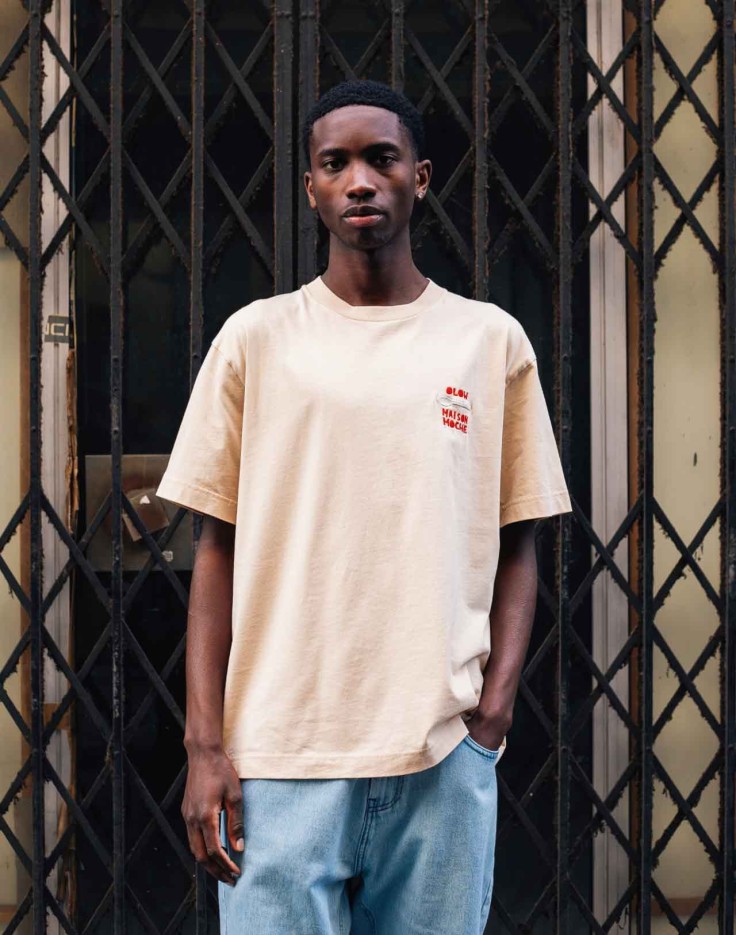 Tee Shirt Bonjour Crème Maison Moche