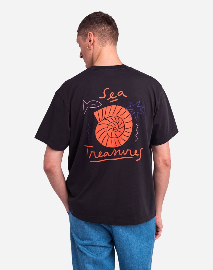 Tee-Shirt Sea Treasures Noir Carbone