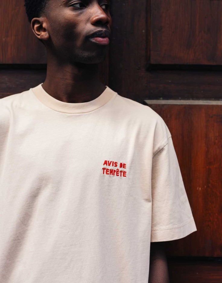 Tee Shirt Tempête Crème Maison Moche