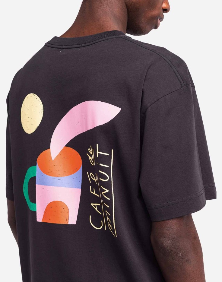 Tee-Shirt Café De Minuit Noir Carbone