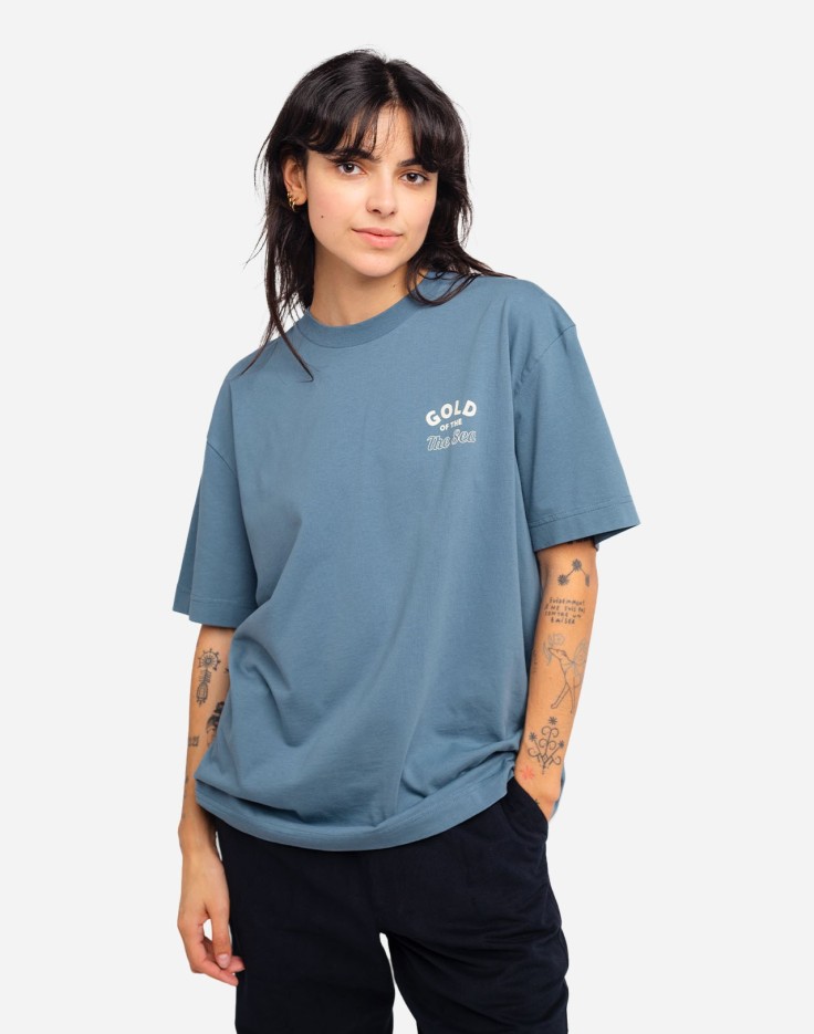 Tee-Shirt Gold Steel Blue