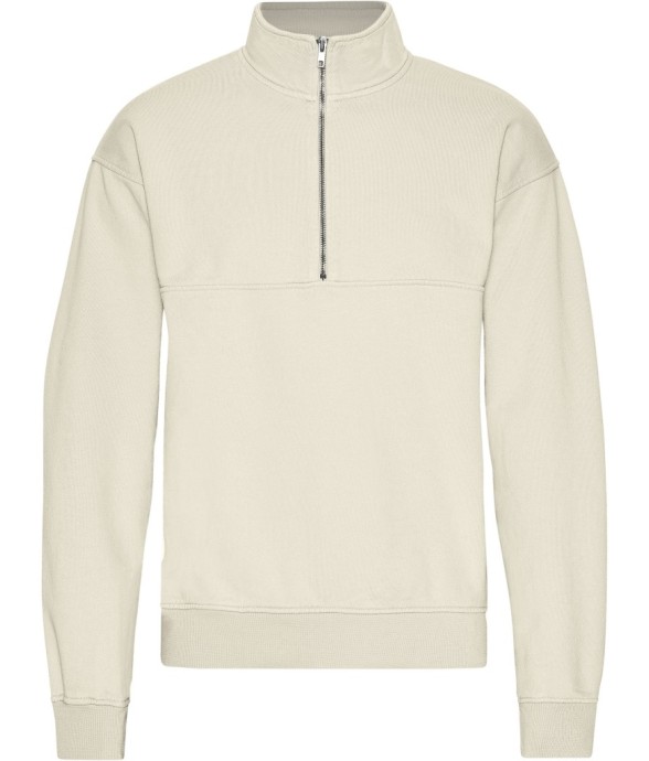 Quarter Zip Ivory White