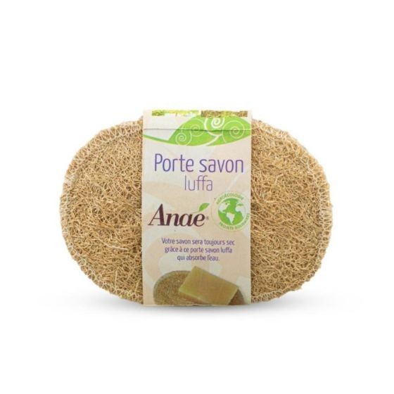 Porte-Savon en Eponge Végétale Luffa