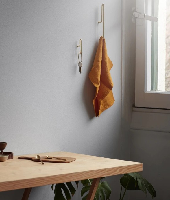 Petites patères dorées Lot...