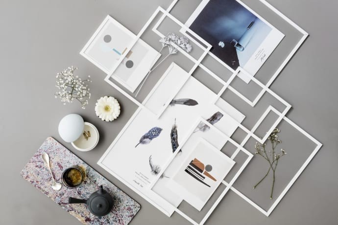 Cadre A2 Aluminium Blanc