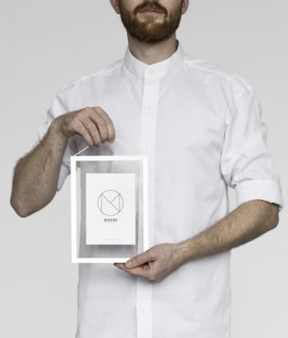 Cadre A5 Aluminium Blanc