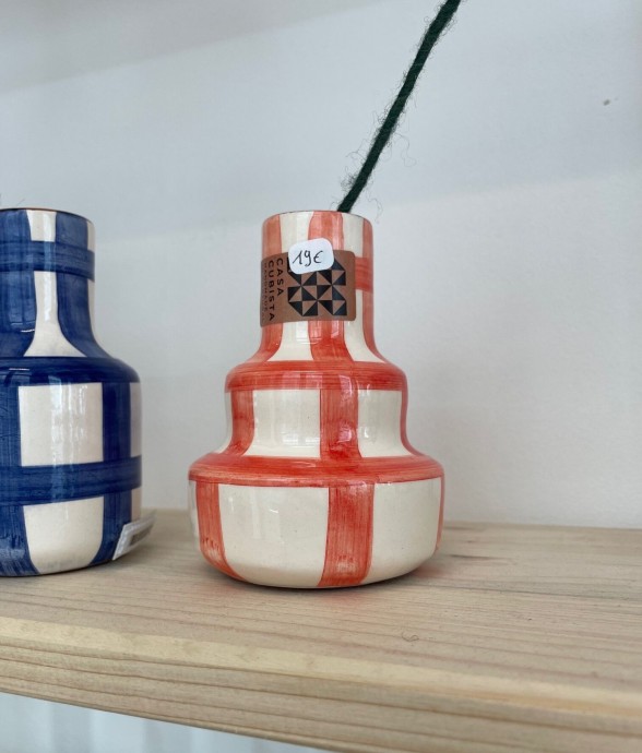 Stepped Mini Vase Rouge