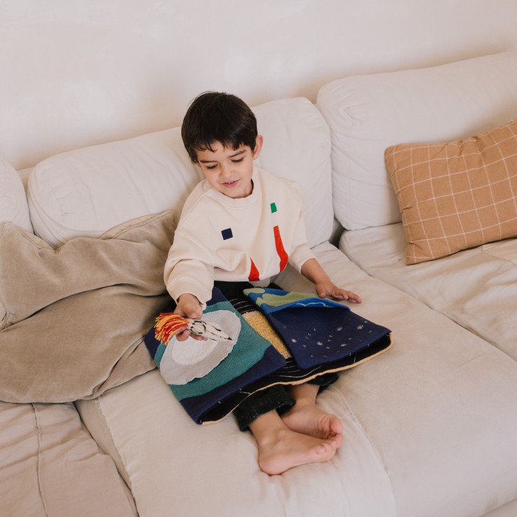 Livre Sensoriel En Coton Espace Green Toys