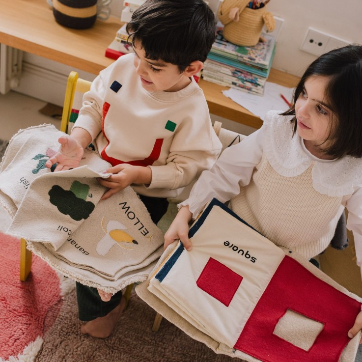 Livre Sensoriel En Coton Couleurs Green Toys