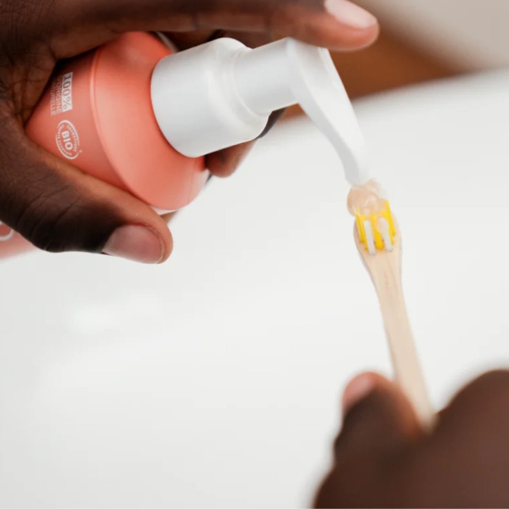 Dentifrice enfants avec fluor - goût fruit rouges