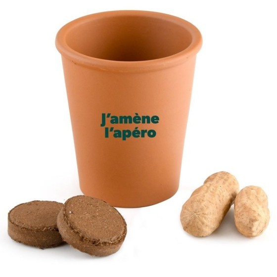 Carte message - J'amène l'apéro - Cacahuètes