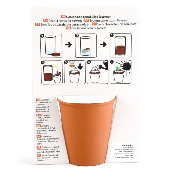 Carte message - J'amène l'apéro - Cacahuètes