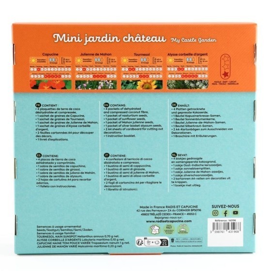 Mini jardin de châteaux à décorer