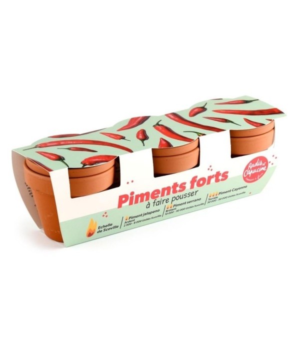 Trio piments échelle de...
