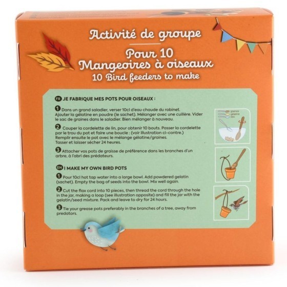 Coffret activité - Pots mangeoires à oiseaux