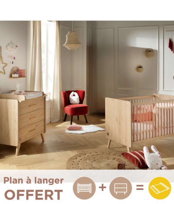 Chambre bébé Arty : Lit et...