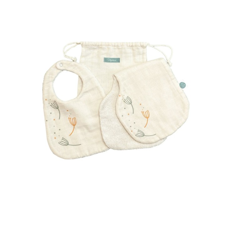 Duo de bavoirs en coton bio