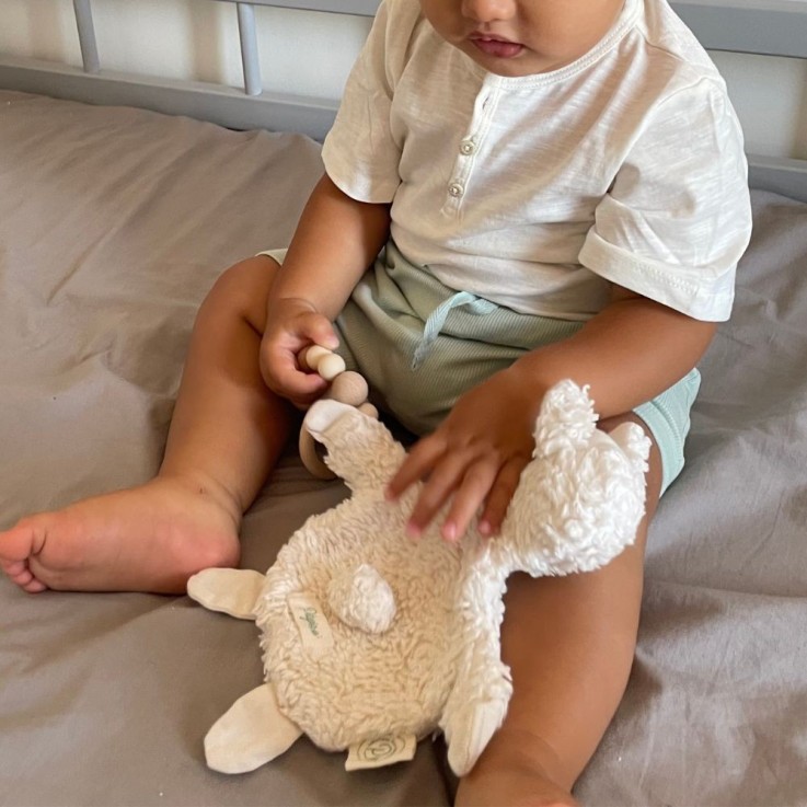 Doudou mouton en coton bio