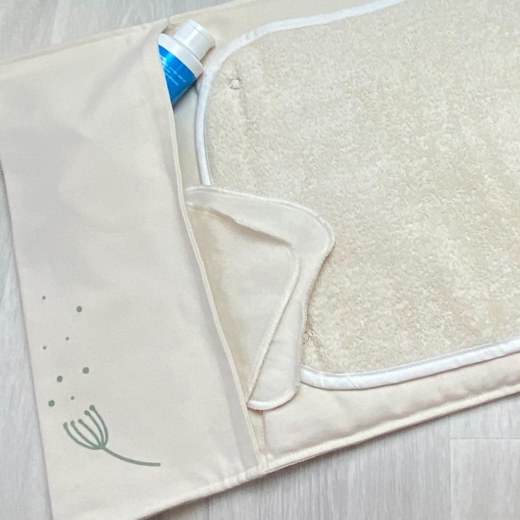Tapis à langer nomade en coton bio